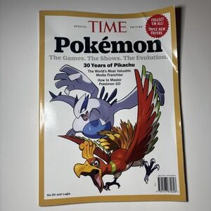2026 Special Edition Time Magazine Pokémon 30 Years Of Pikachu Ho-Oh Lugia